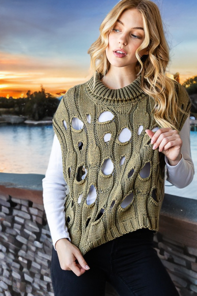 Olive You Sweater Vest