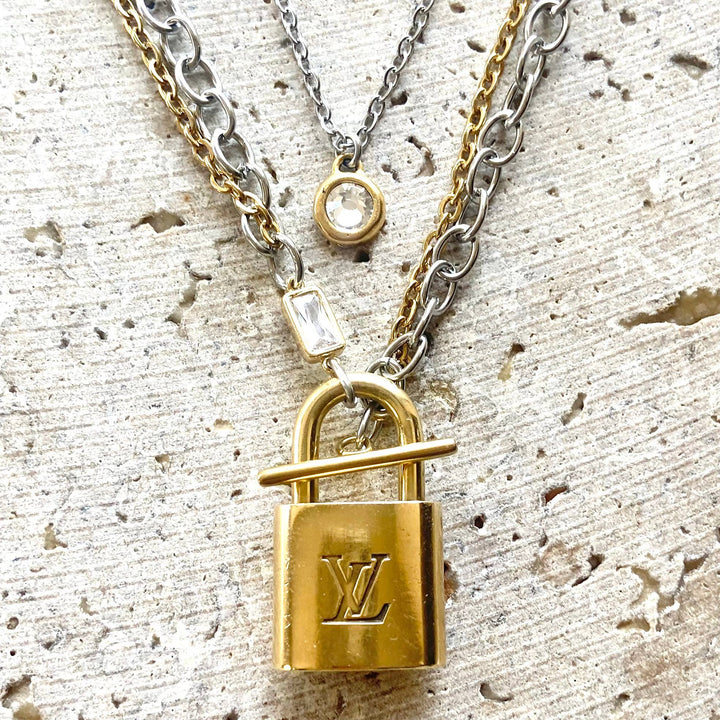 Limited Edition Pre-Loved Luxury Lock,  Necklace