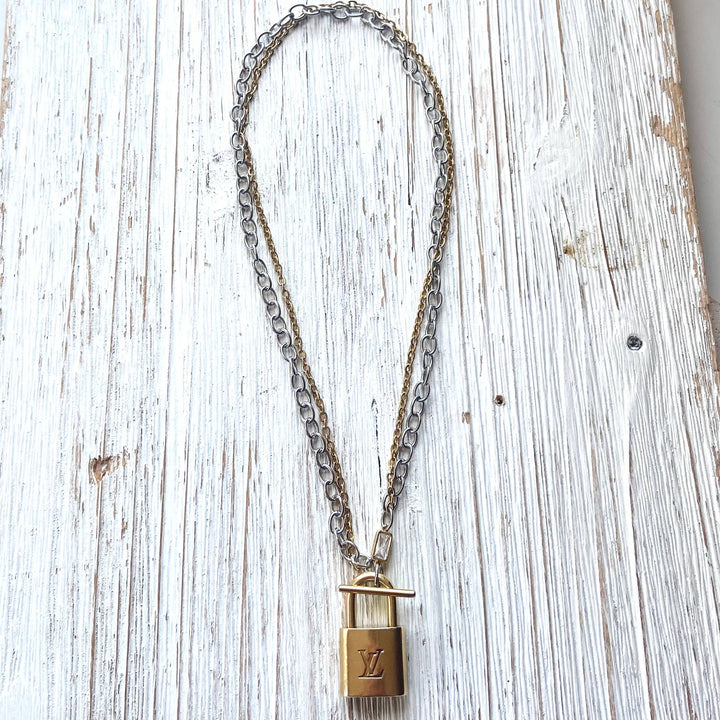 Limited Edition Pre-Loved Luxury Lock,  Necklace