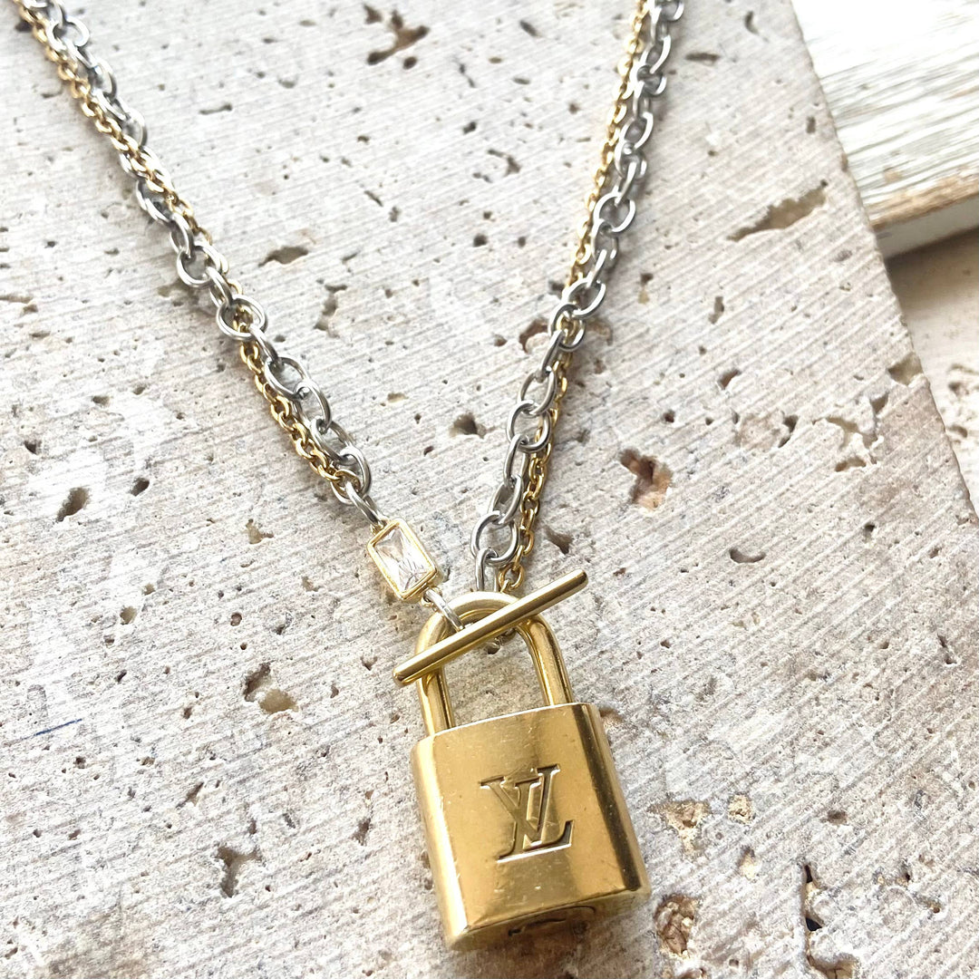 Limited Edition Pre-Loved Luxury Lock,  Necklace