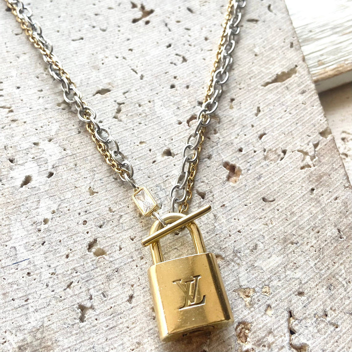 Limited Edition Pre-Loved Luxury Lock,  Necklace