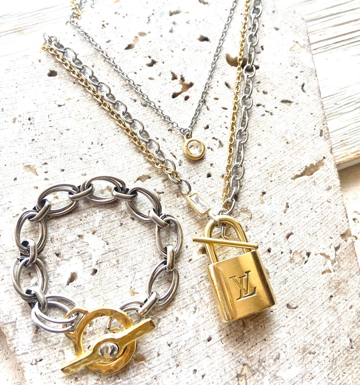 Limited Edition Pre-Loved Luxury Lock,  Necklace