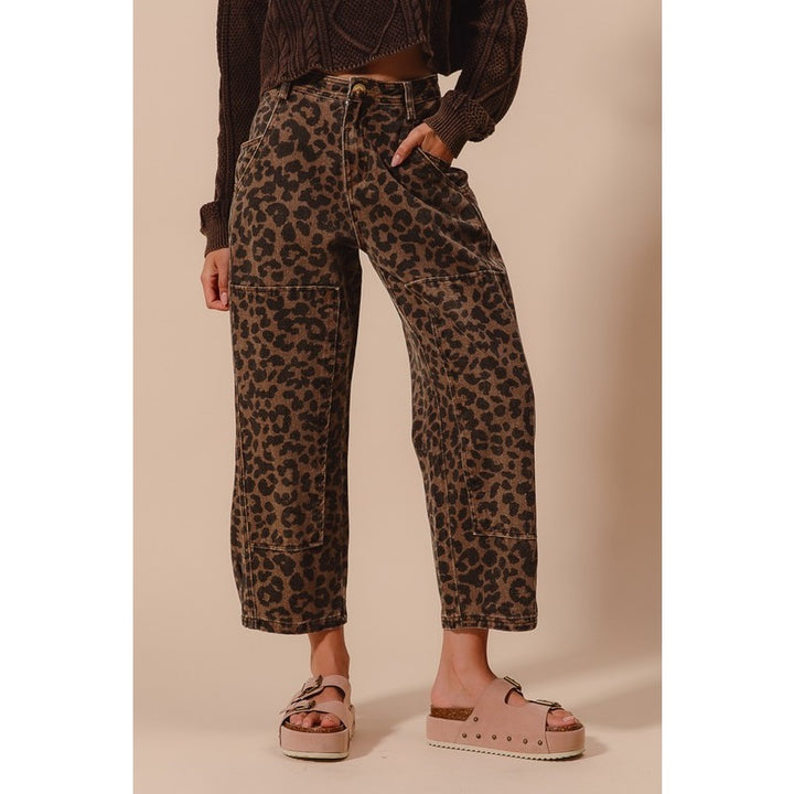 Leopard Barrel Party Pants