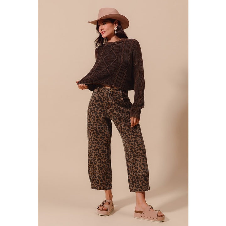 Leopard Barrel Party Pants