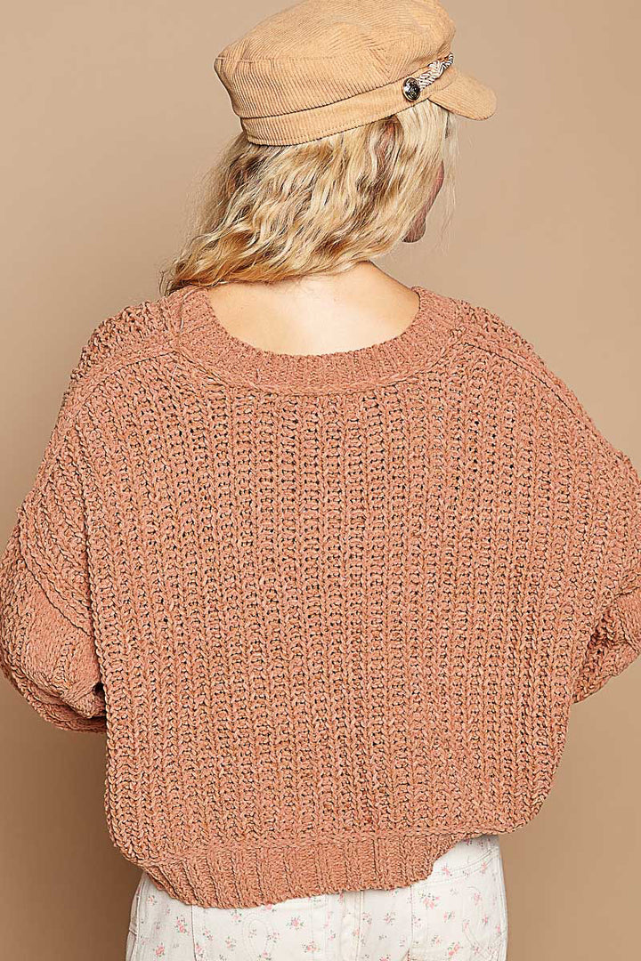 Around Town Rustic Brown Sweater