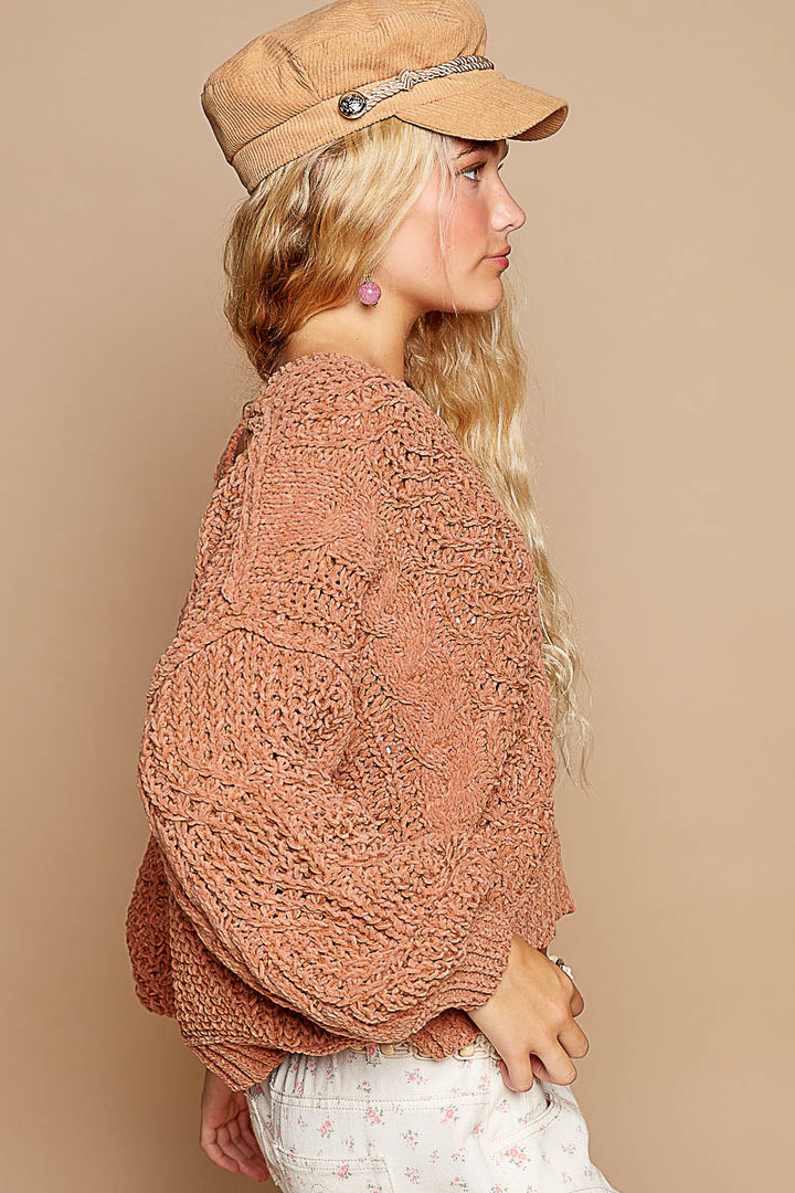 Around Town Rustic Brown Sweater